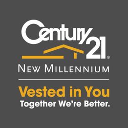 Century 21 New Millennium logo with the slogan "Vested in You, Together We're Better."