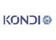 Logo mit dem Schriftzug "KONDI" in Blau und einem hexagonalen Symbol rechts daneben.