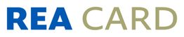 Logo mit blauem Text "REA" und beigefarbenem Text "CARD" auf weißem Hintergrund.