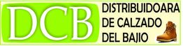 Logo de DCB: "Distribuidora de Calzado del Bajo" con una bota marrón a la derecha.