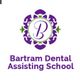 Purple floral emblem with "B" and "Bartram Dental Assisting School" text below.