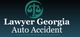 Logo with scales and text: "Lawyer Georgia Auto Accident" on a dark background.