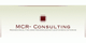 Logo mit Text "MCR-Consulting" und Untertext "Reiseconsulting, Eventmanagement, Catering".