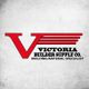 Red "V" logo with "Victoria Builder Supply Co. Building Material Specialist" text on a gray background.