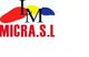 Logo de MICRA S.L. con letras "LM" y formas en rojo, amarillo y azul.