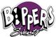 "Boppers Events logo with stylized text and purple circle background."