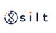 Logo with the word "silt" featuring an hourglass inside a circle and an orange star above the "i".