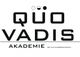 Logo der Quo Vadis Akademie, schwarz-weiß, mit drei Punkten über dem "Q".