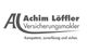 Logo des Versicherungsmaklers Achim Löffler mit Schriftzug "Kompetent, zuverlässig und sicher".