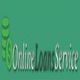 Green logo for "Online Loans Service" with a stack of coins on the left.