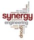 Parole correlate all'ingegneria disposte a formare una nuvola di parole; "synergy" centrale.