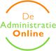 Logo van "De Administratie Online" met oranje en groene tekst in een halve cirkel.