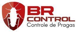 Logo da BR Control com escudo e inseto, texto "Controle de Pragas". Fundo branco.