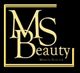 Logo mit goldenen Buchstaben "MS Beauty" und "Marion Schulze" auf schwarzem Hintergrund.