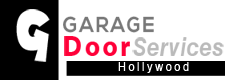 Logo with a large "G" and bars in gray, red, and white. Text reads "Hollywood."