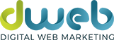 Logo con scritta "UWS Digital Web Marketing" su sfondo bianco, in colori verde e blu.