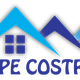 Logo con case stilizzate e testo "Prencipe Costruzioni" in blu.