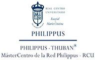 Escudo y texto "Philippus Thuban, Máster Centro de la Red Philippus - RCU".