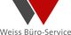 Logo mit grauem und rotem Pfeil, darunter Text: Weiss Büro-Service.