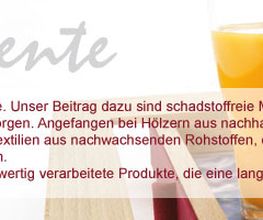 Philosophie für den Bereich Ambiente aus unserem Online-Shop