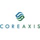 CoreAxis logo with blue and green abstract design above the name.