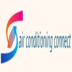Logo with a multicolored 'S' design and text: "air conditioning connect".