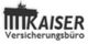 Logo des Kaiser Versicherungsbüros mit stilisiertem Brandenburger Tor.