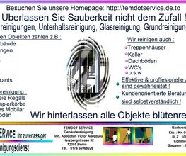 die Rückseite von unserem Flyer !