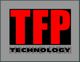 Logo mit rotem Text "TFP" und darunter schwarzem Text "Technology" auf grauem Hintergrund.