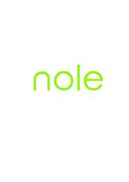 Schriftzug "nole" in hellgrünem, schlankem Schriftstil auf weißem Hintergrund.