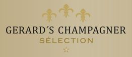 "Logo mit Aufschrift: GERARD'S CHAMPAGNER SÉLECTION und drei stilisierten Lilien."