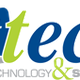 Logo con la scritta "mt tech" in caratteri blu e verdi su sfondo grigio e blu.