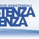 Personale medico in uniforme accanto al logo di Assistenza Vicenza su sfondo blu e bianco.
