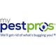 Logo of My Pest Pros with slogan: "We'll get rid of what's bugging you!"