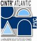 Logo de Cintr' Atlantic avec formes géométriques et texte "La menuiserie sous toutes ses formes".
