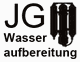 Logo mit Text "JG Wasseraufbereitung" und einem stilisierten Wasserfilter-Symbol.