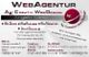 Webagentur-Flyer mit Kontaktinfos, Webdesign, Webbusiness und Printdesign von AK Creativ WebDesign.