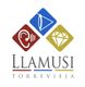 Logo de Llamusi Torrevieja con símbolos de oreja, trompeta y diamante.