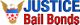 Justice Bail Bonds logo with an eagle emblem.
