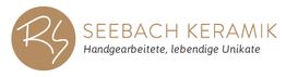 Logo von Seebach Keramik, Text: "Handgearbeitete, lebendige Unikate".