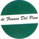 Logo verde con scritta "di Franco Del Pivo" su banda bianca centrale.