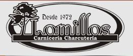 Logo de Lomillos, Carnicería Charcutería desde 1972, con diseño de árbol y óvalo.