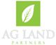 Logo of "AG LAND PARTNERS" with a green leaf in a rectangle above the text.