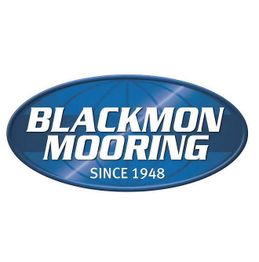 Logo reading "Blackmon Mooring Since 1948" on a blue oval background.
