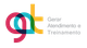 Logo colorido com as letras "gat" e texto "Gerar Atendimento e Treinamento" à direita.