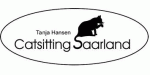Logo: "Catsitting Saarland" mit einer schwarzen Katze im Oval.
