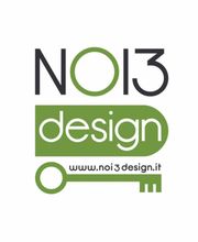 Logo "NOI3 design" con chiave verde e sito web www.noi3design.it.