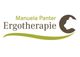 Logo mit Text "Manuela Panter Ergotherapie" und Silhouette eines Tieres im Kreis.