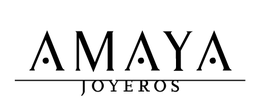 Texto del logotipo en negro: "AMAYA" arriba y "JOYEROS" abajo.