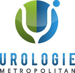 Logo der Urologie Metropolitan mit grün-blauem Kreis und stilisiertem "U" in der Mitte.